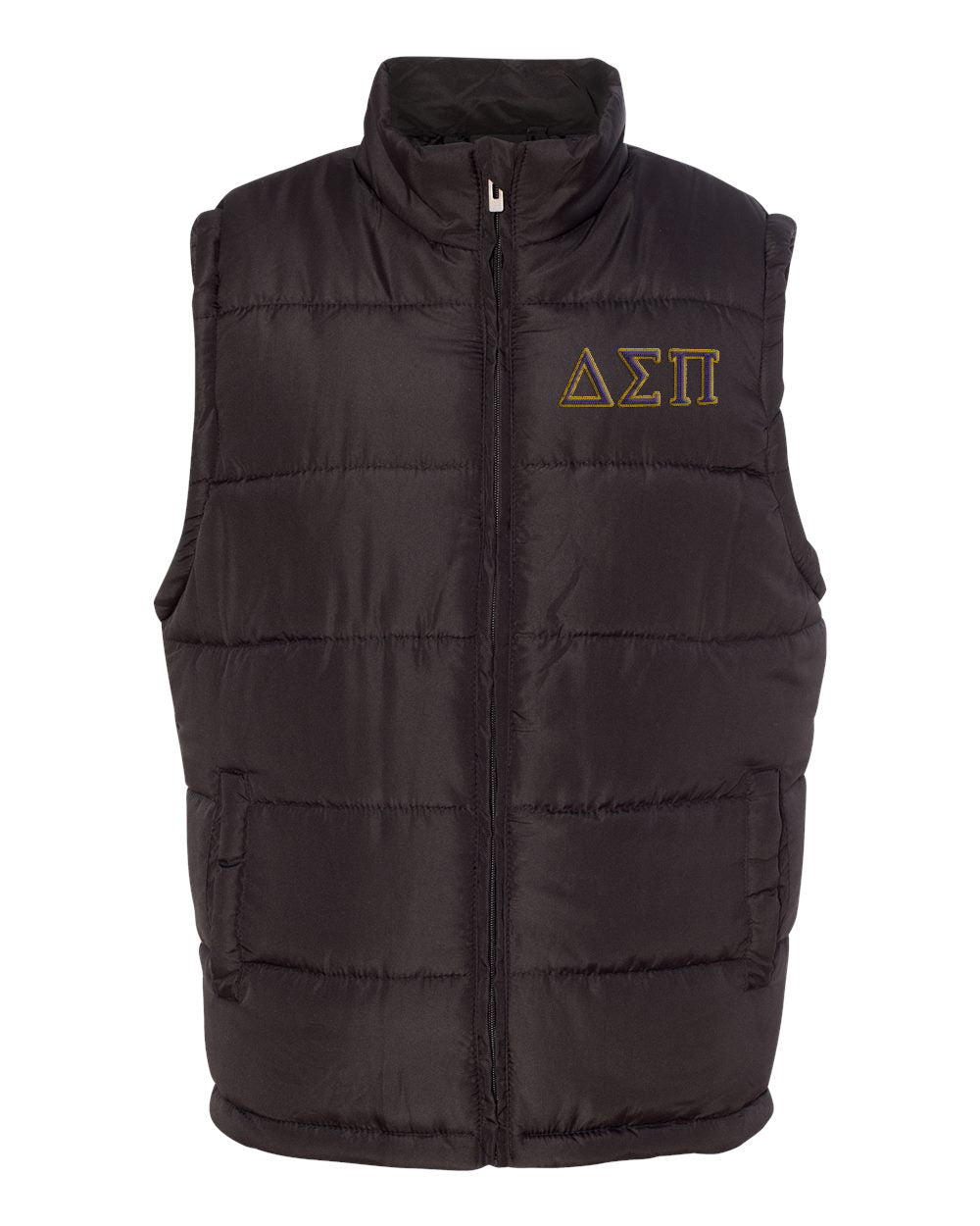 Delta Sigma Pi Embroidered Puffer Vest