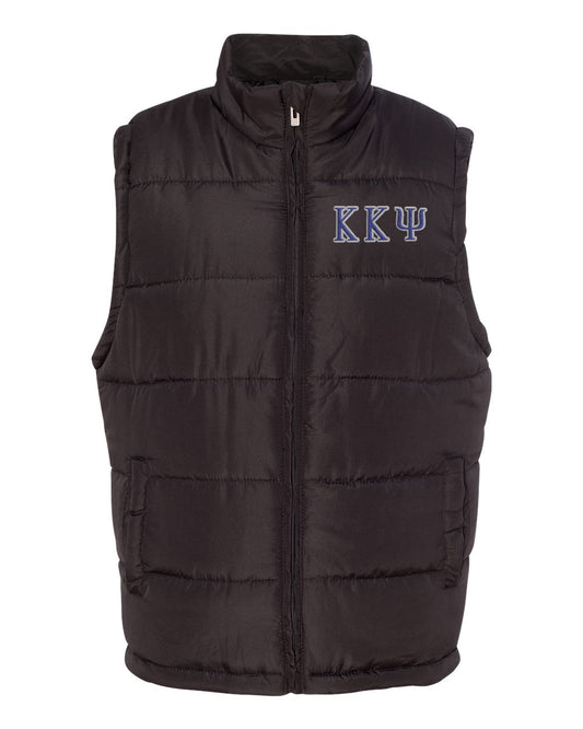 Kappa Kappa Psi Embroidered Puffer Vest