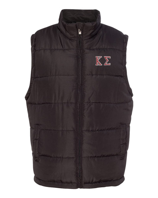 Kappa Sigma Embroidered Puffer Vest