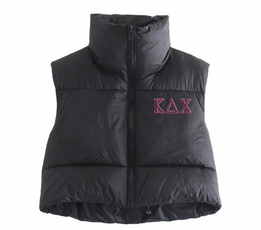 Kappa Delta Chi Embroidered Puffer Vest