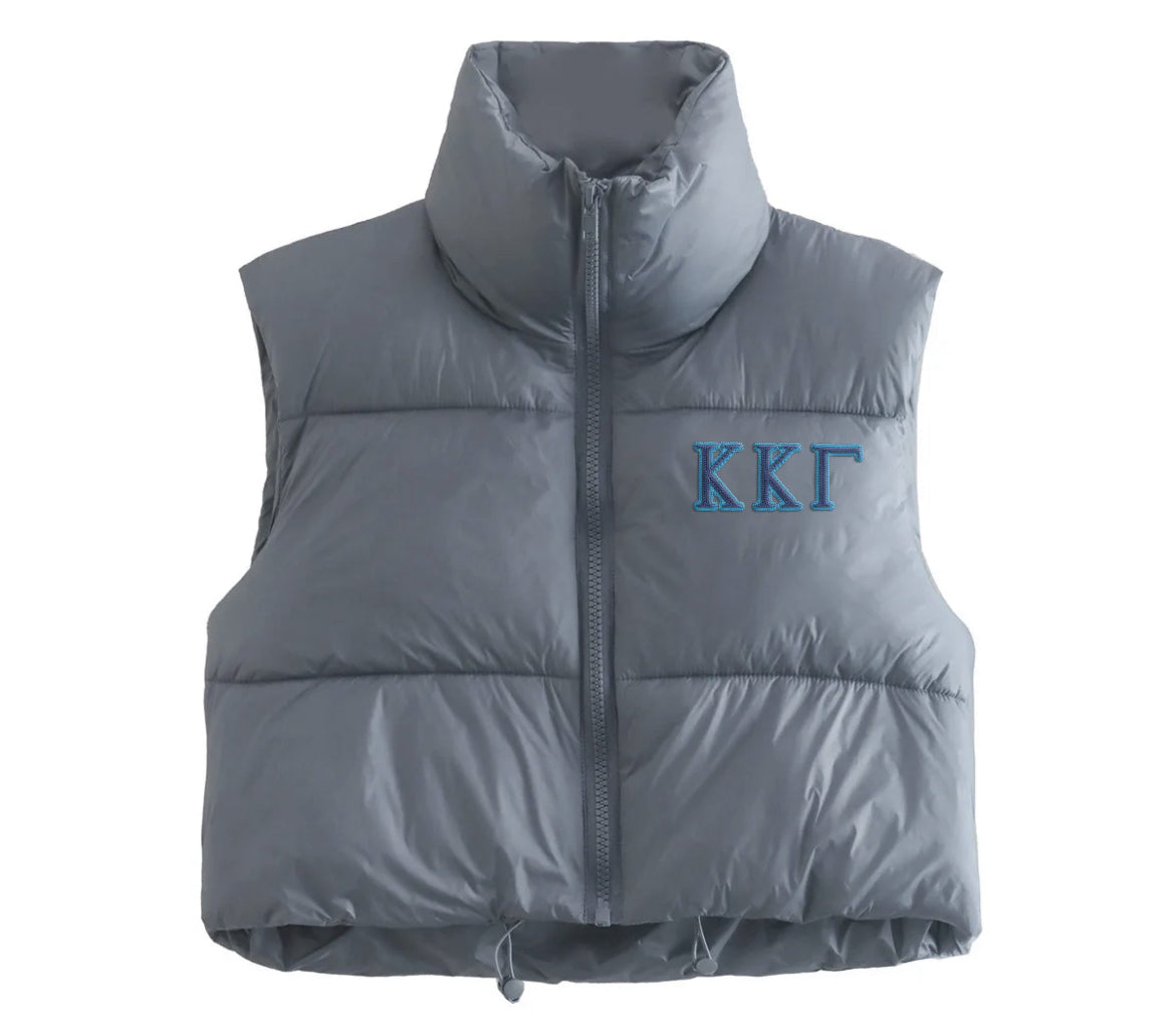 Kappa Kappa Gamma Embroidered Puffer Vest