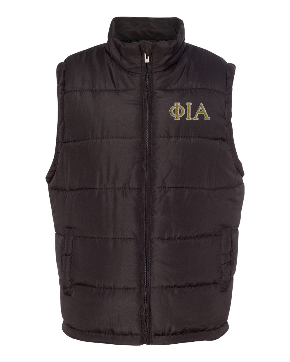Phi Iota Alpha Embroidered Puffer Vest