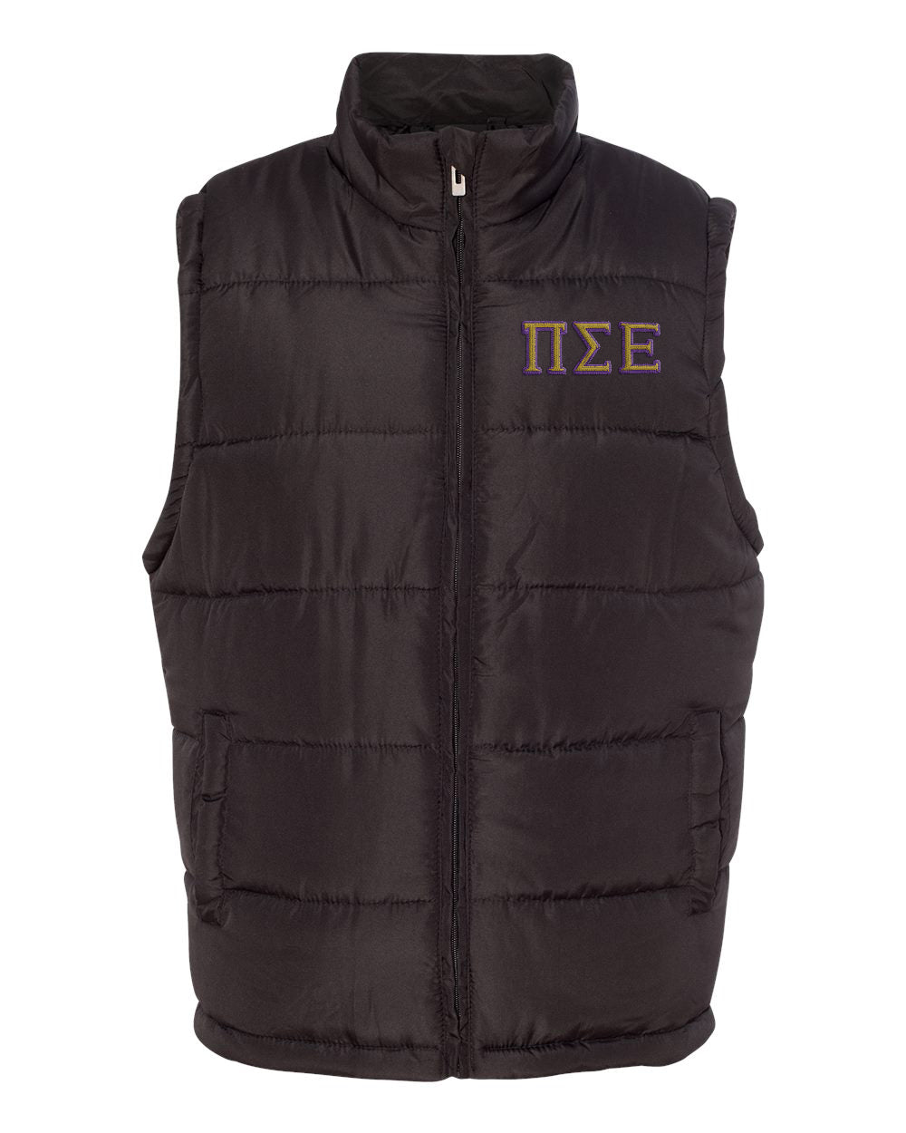 Pi Sigma Epsilon Embroidered Puffer Vest