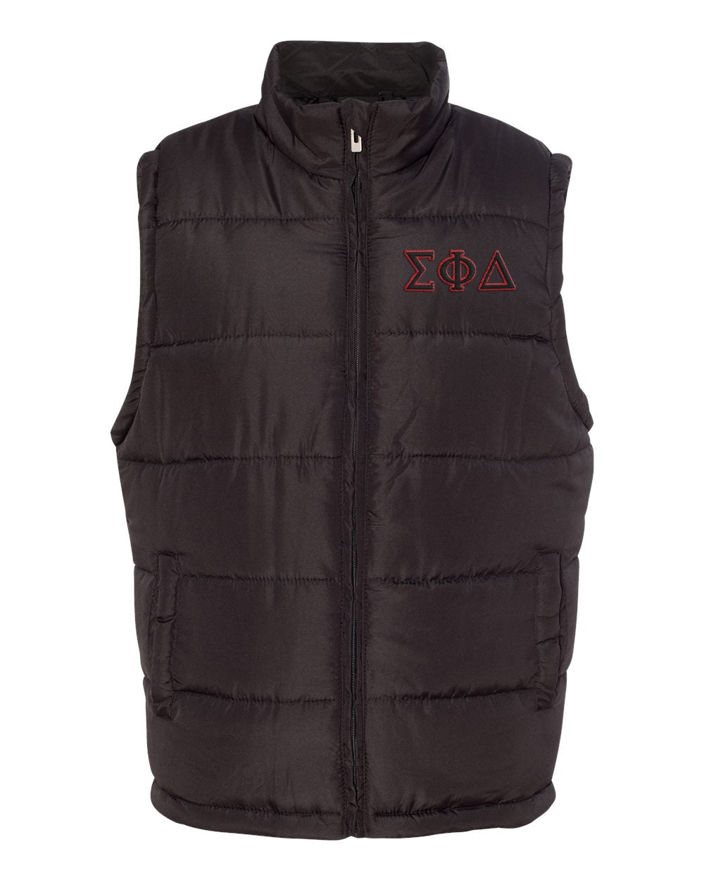 Sigma Phi Delta Embroidered Puffer Vest