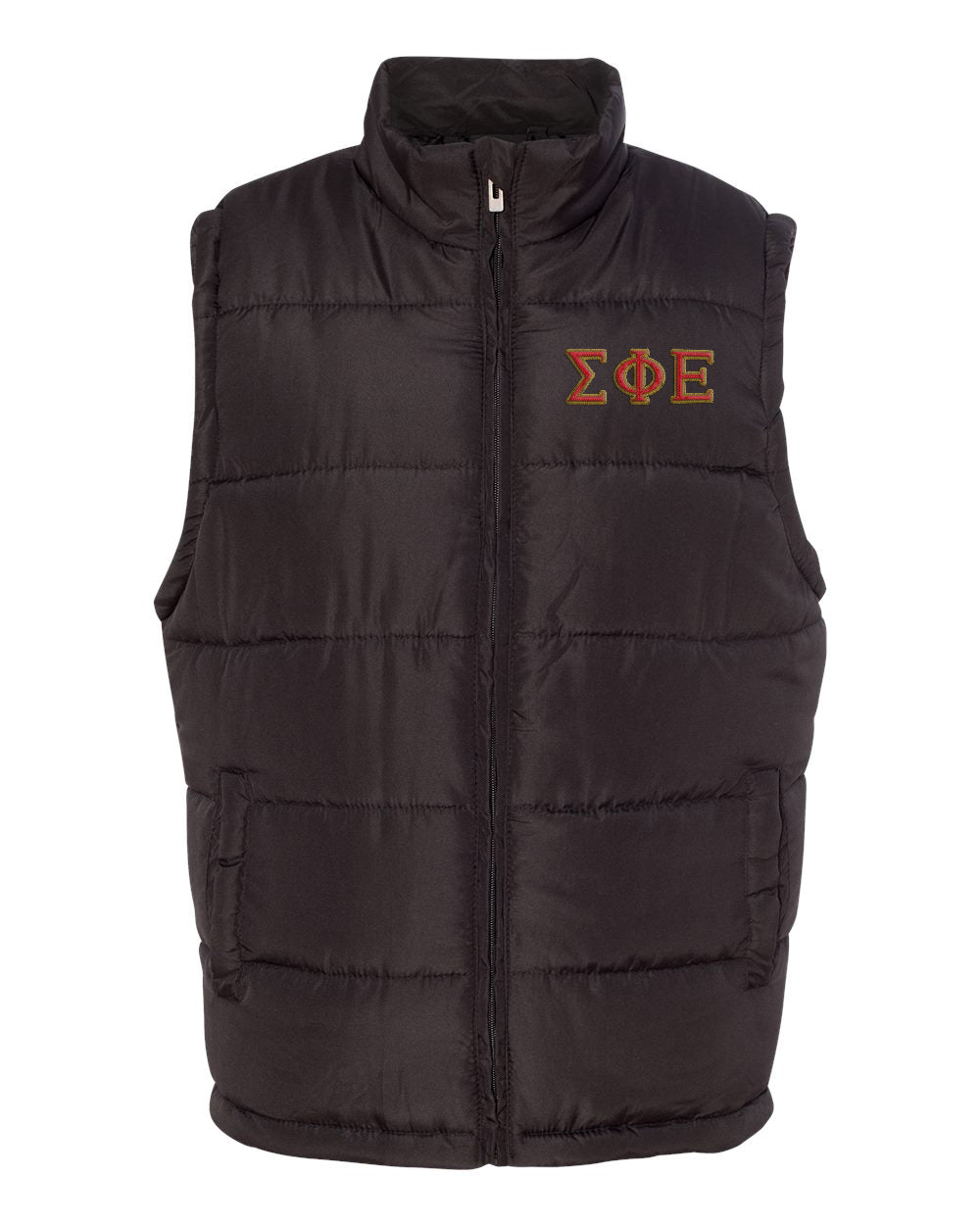 Sigma Phi Epsilon Embroidered Puffer Vest