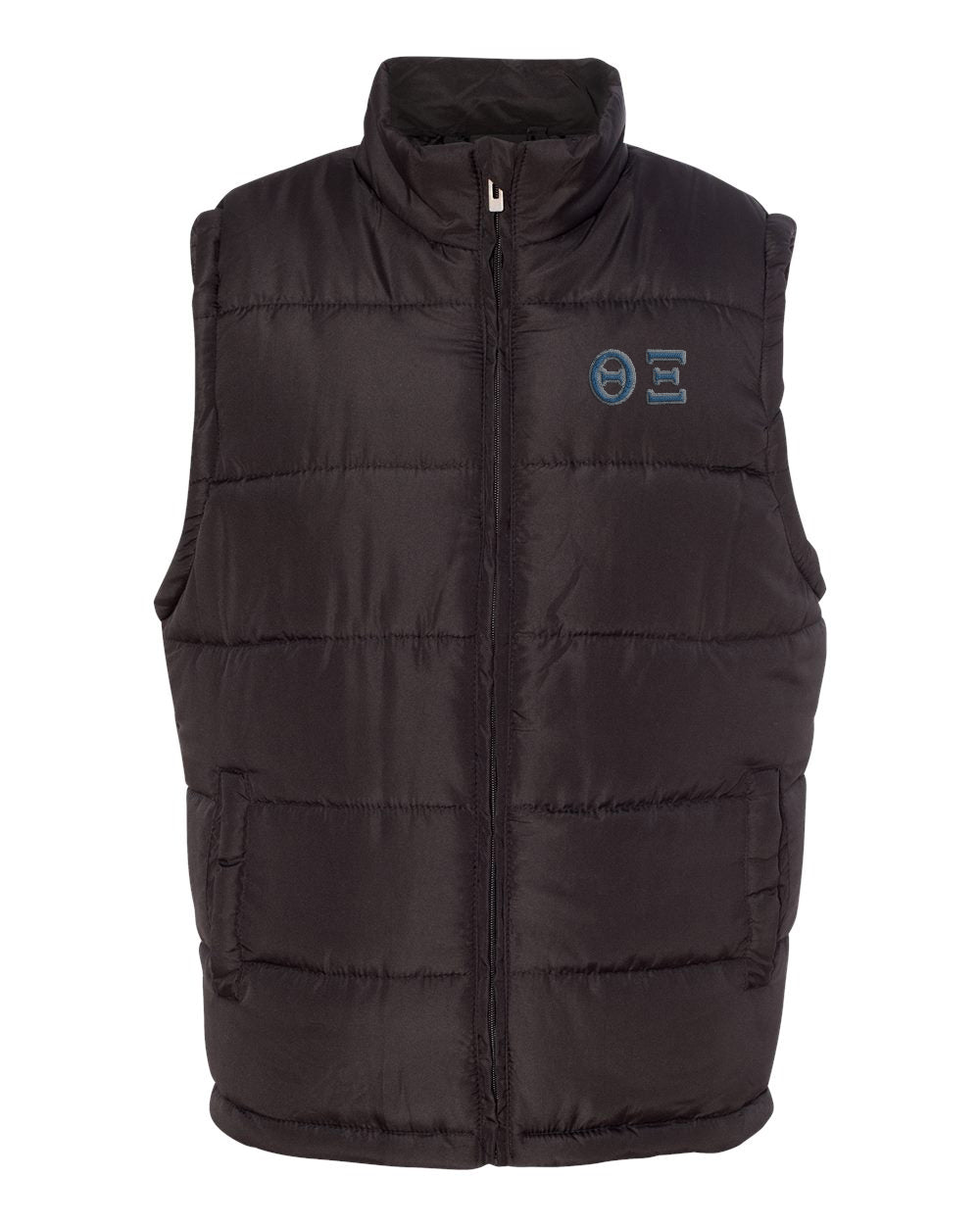 Theta Xi Embroidered Puffer Vest