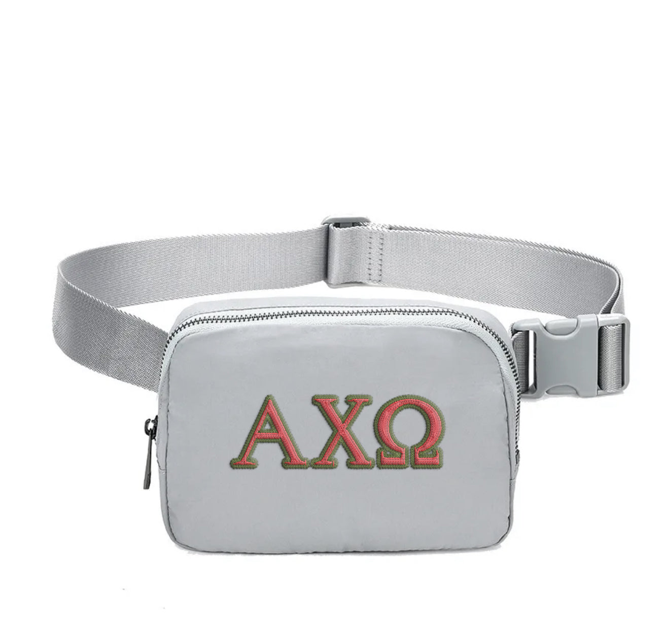 Alpha Chi Omega Embroidered Belt Bag