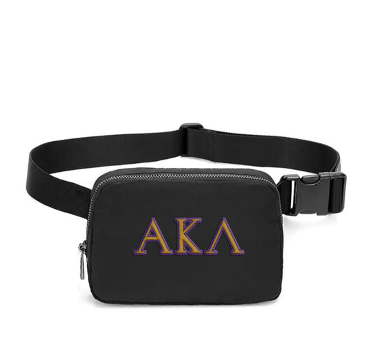Alpha Kappa Lambda Embroidered Belt Bag