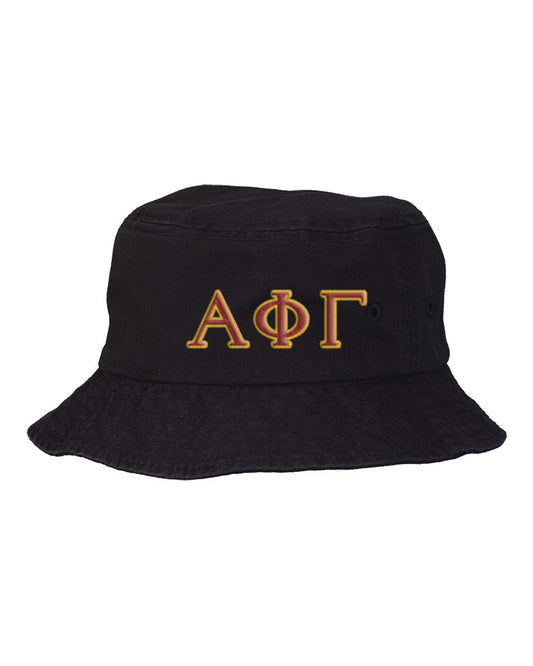 Alpha Phi Gamma Embroidered Bucket Hat