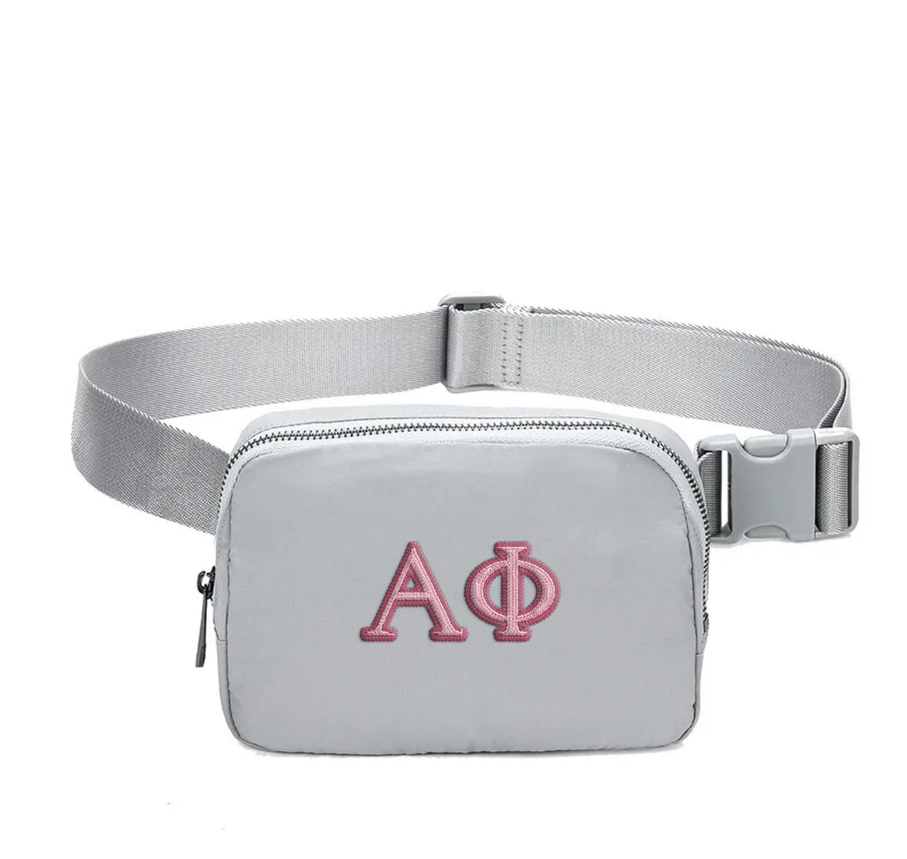 Alpha Phi Embroidered Belt Bag