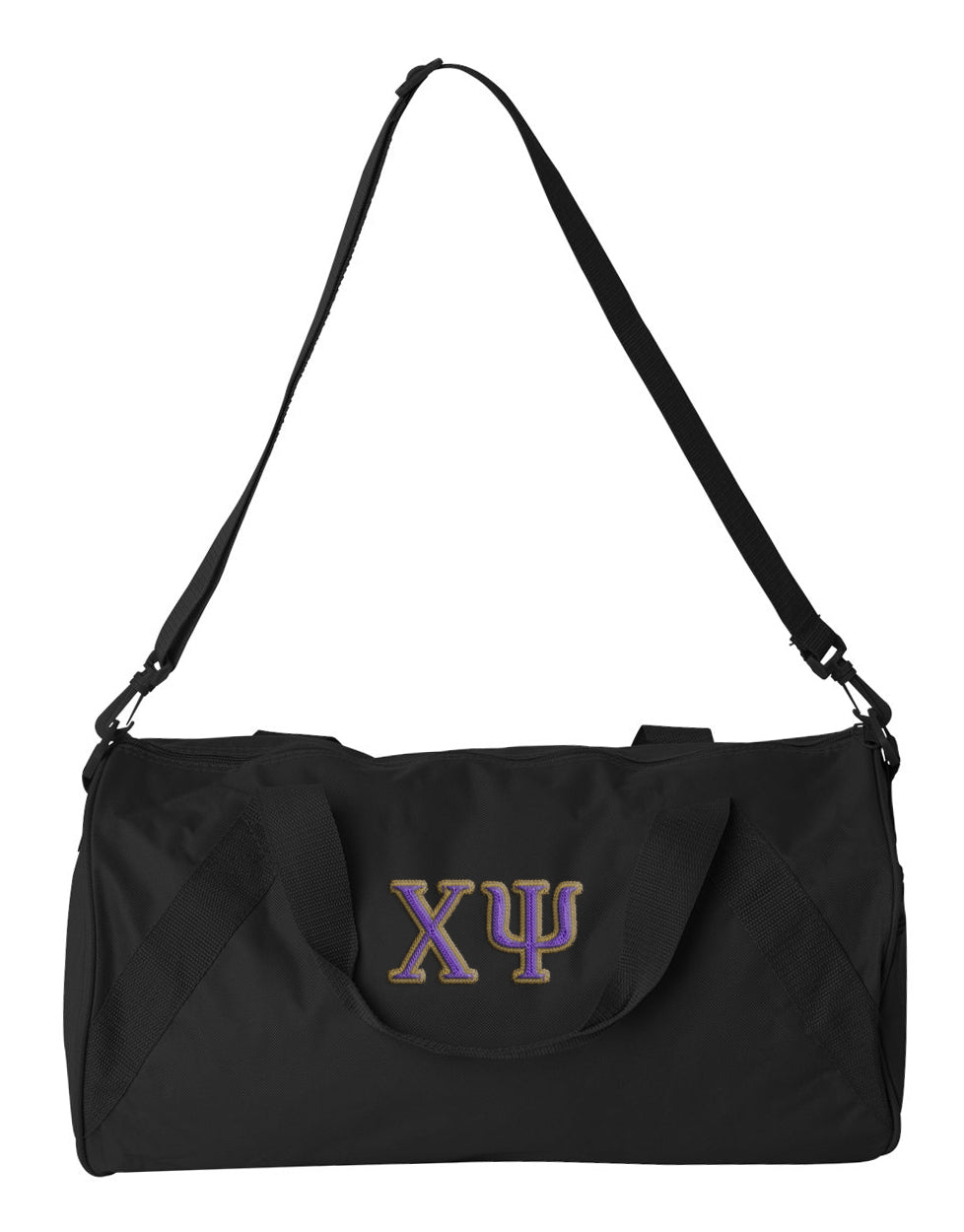 Chi Psi Embroidered Duffel Bag