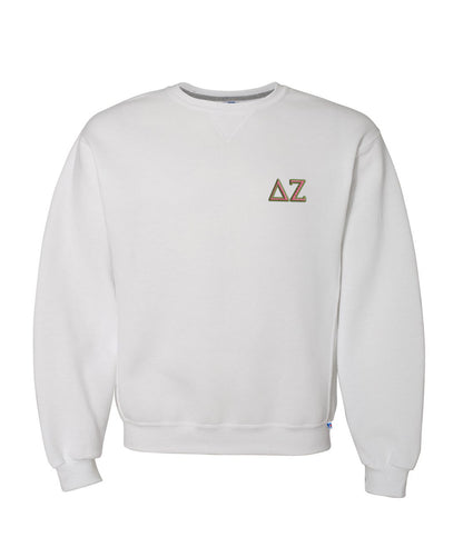 Delta Zeta Embroidered Crewneck Sweatshirt