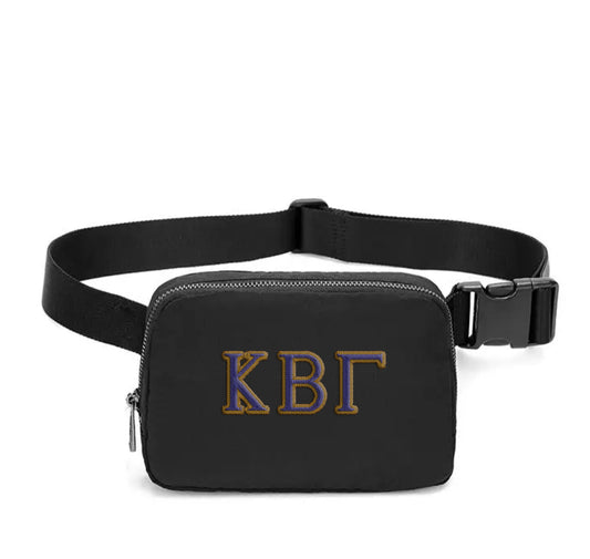 Kappa Beta Gamma Embroidered Belt Bag