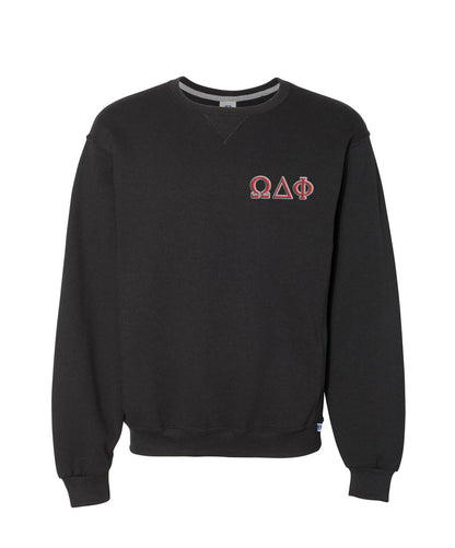 Omega Delta Phi Embroidered Crewneck Sweatshirt