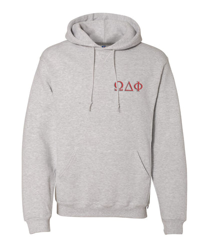 Omega Delta Phi Embroidered Hoodie
