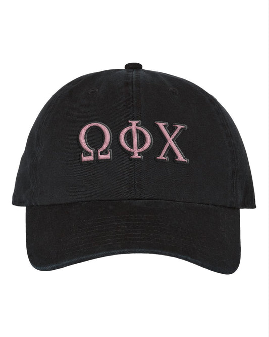 Omega Phi Chi Embroidered '47 Brand Dad Hat