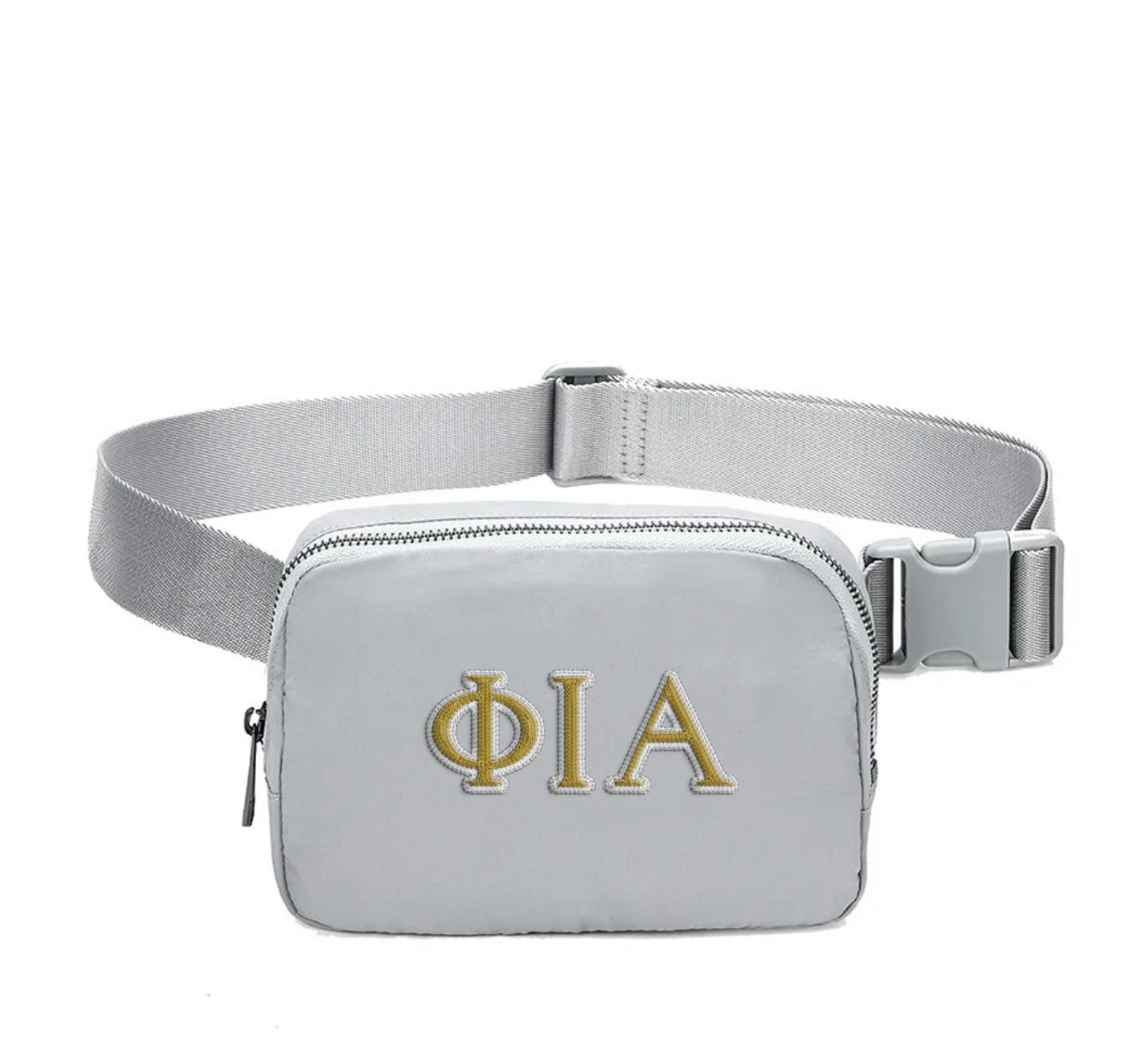 Phi Iota Alpha Embroidered Belt Bag