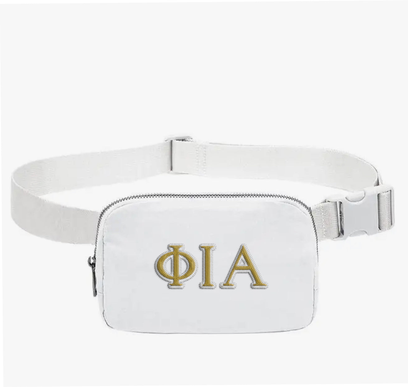 Phi Iota Alpha Embroidered Belt Bag