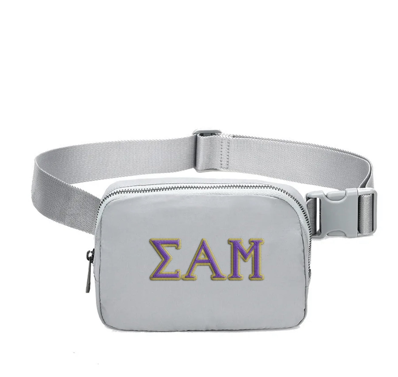 Sigma Alpha Mu Embroidered Belt Bag