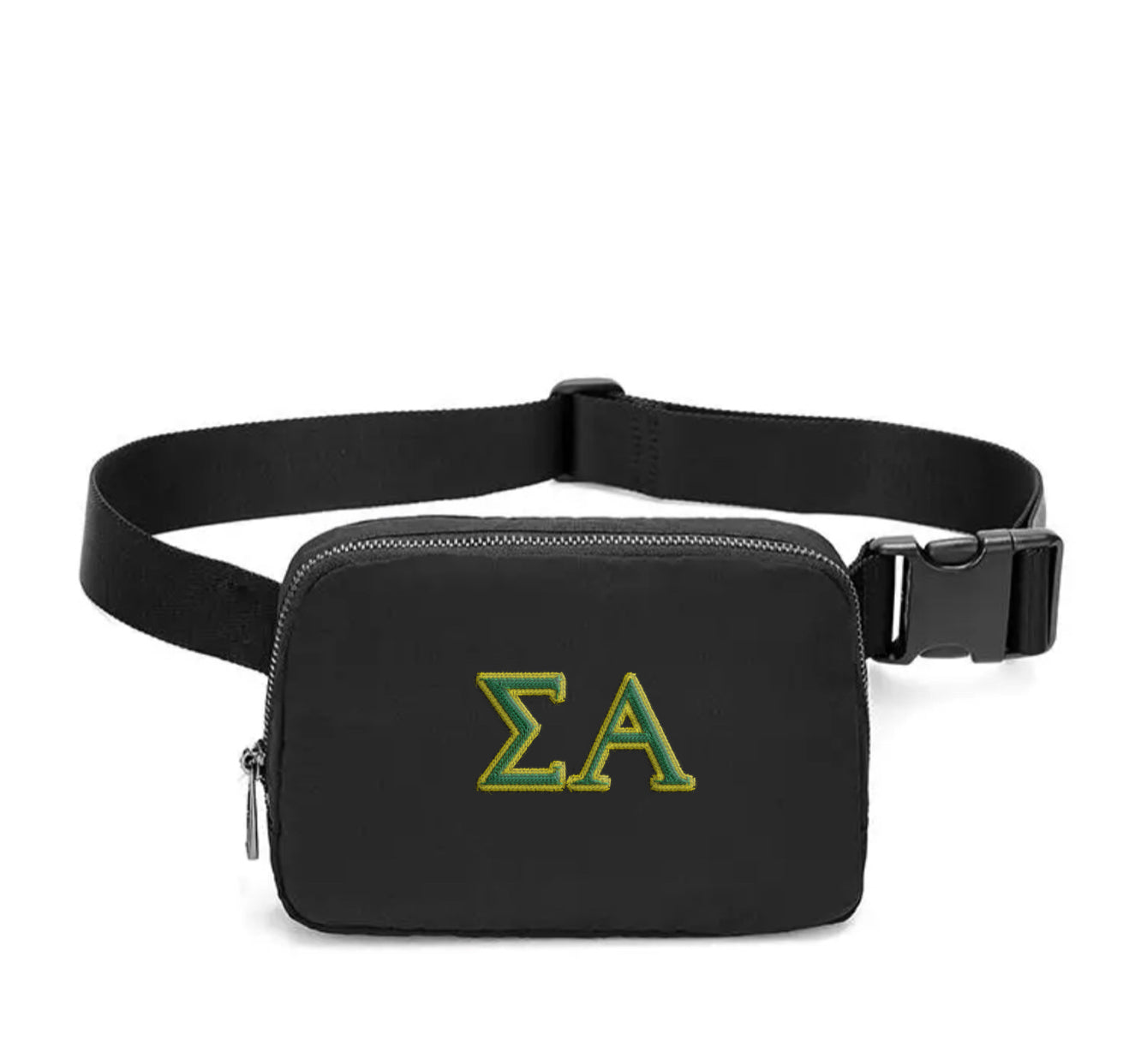 Sigma Alpha Embroidered Belt Bag