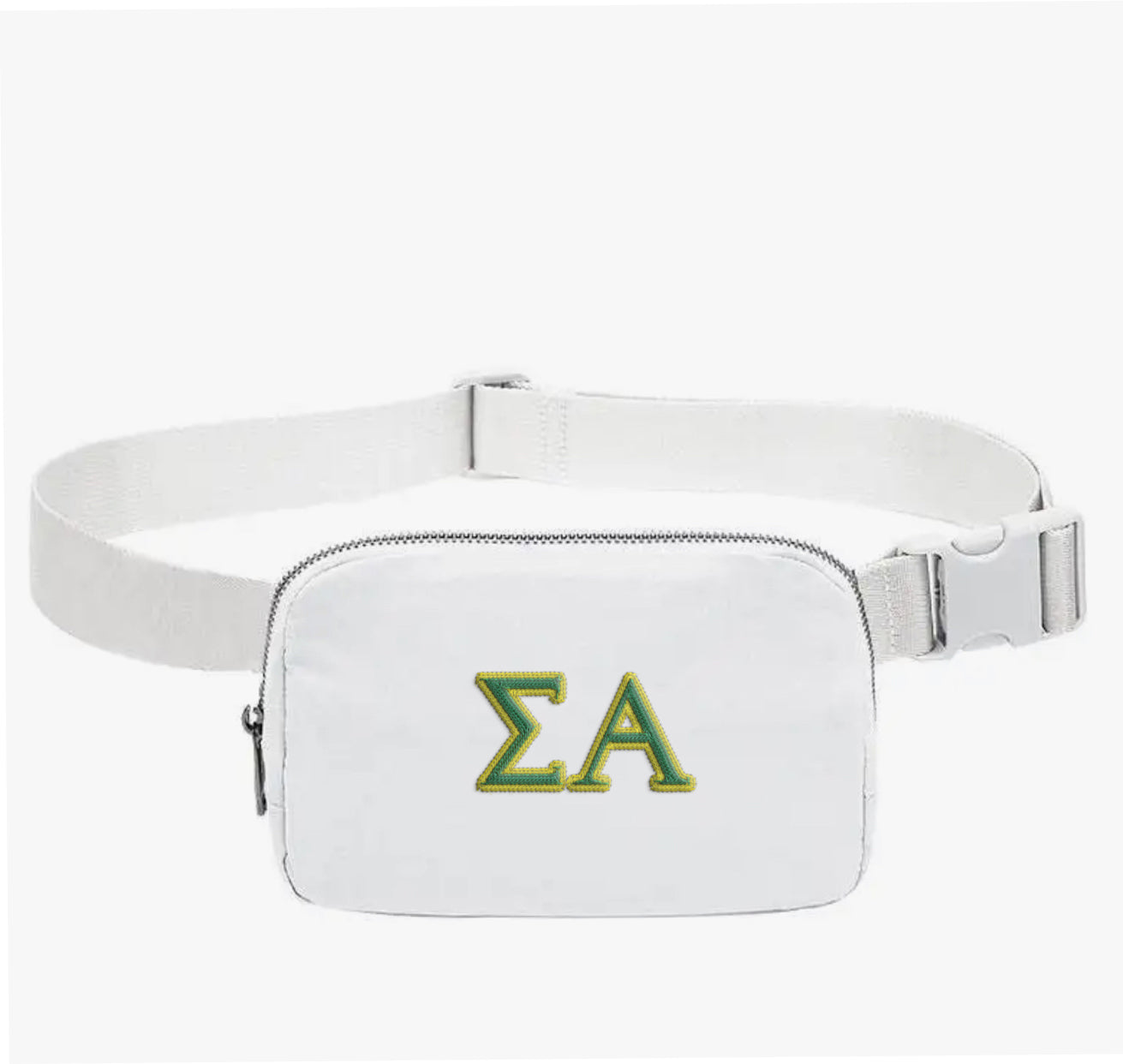 Sigma Alpha Embroidered Belt Bag