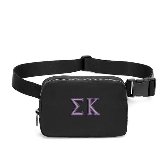 Sigma Kappa Embroidered Belt Bag