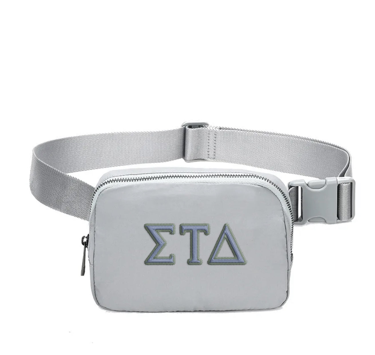 Sigma Tau Delta Embroidered Belt Bag
