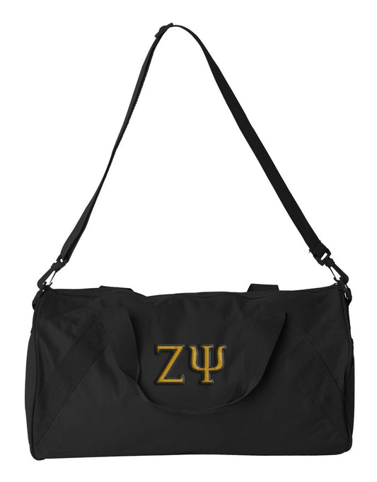 Zeta Psi Embroidered Duffel Bag