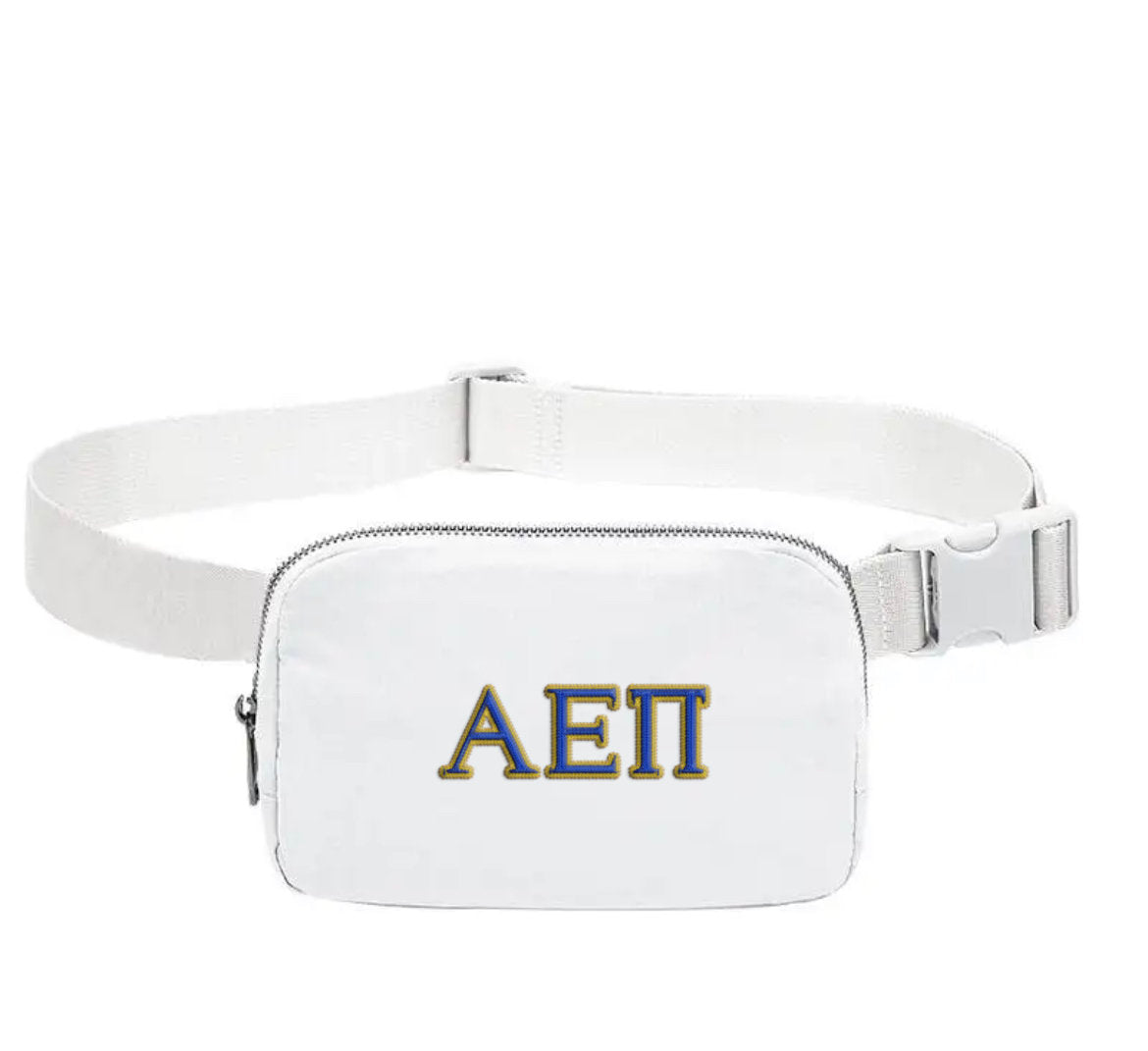 Alpha Epsilon Pi Embroidered Belt Bag