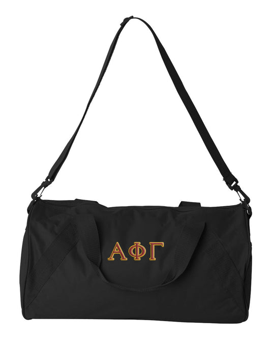 Alpha Phi Gamma Embroidered Duffel Bag