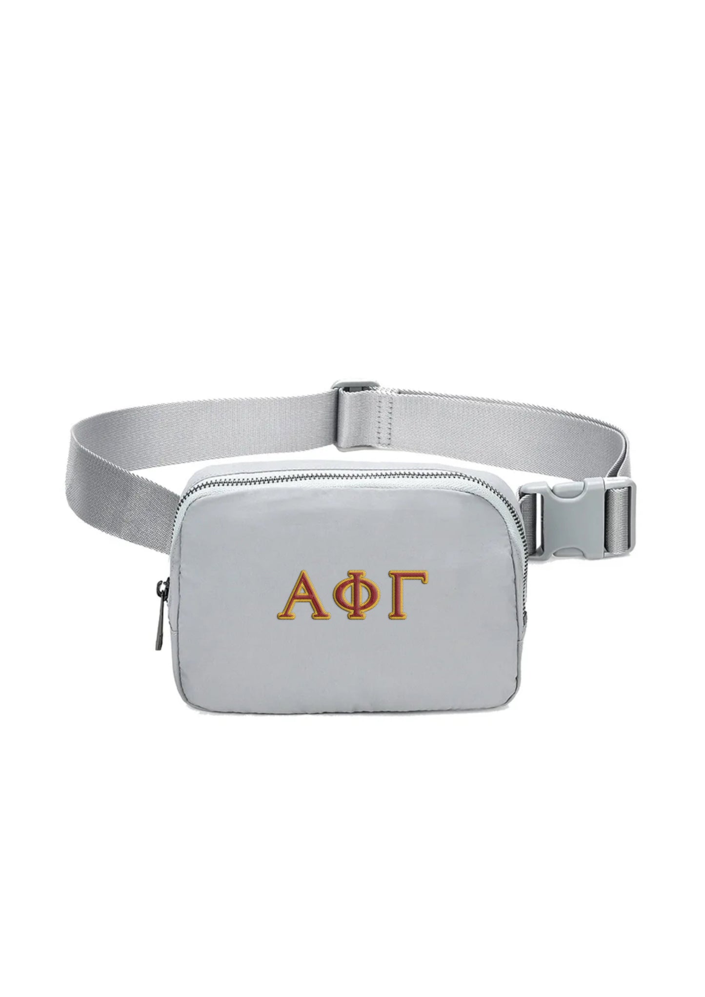 Alpha Phi Gamma Embroidered Belt Bag