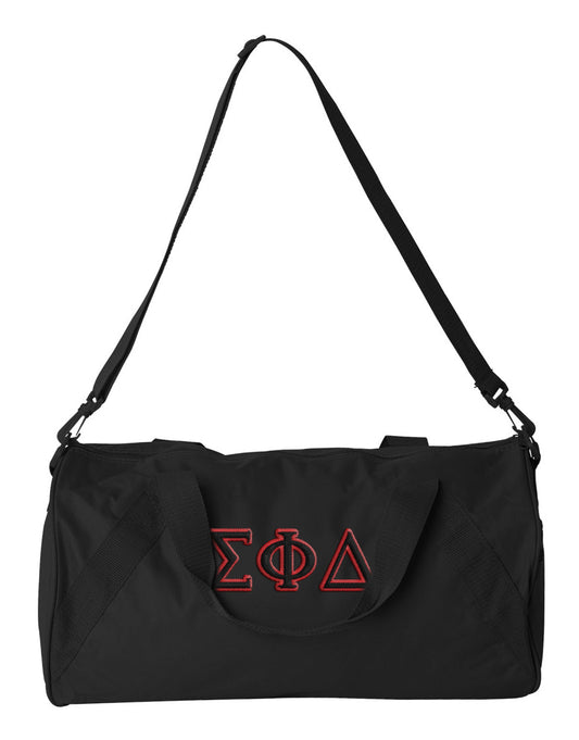 Sigma Phi Delta Embroidered Duffel Bag