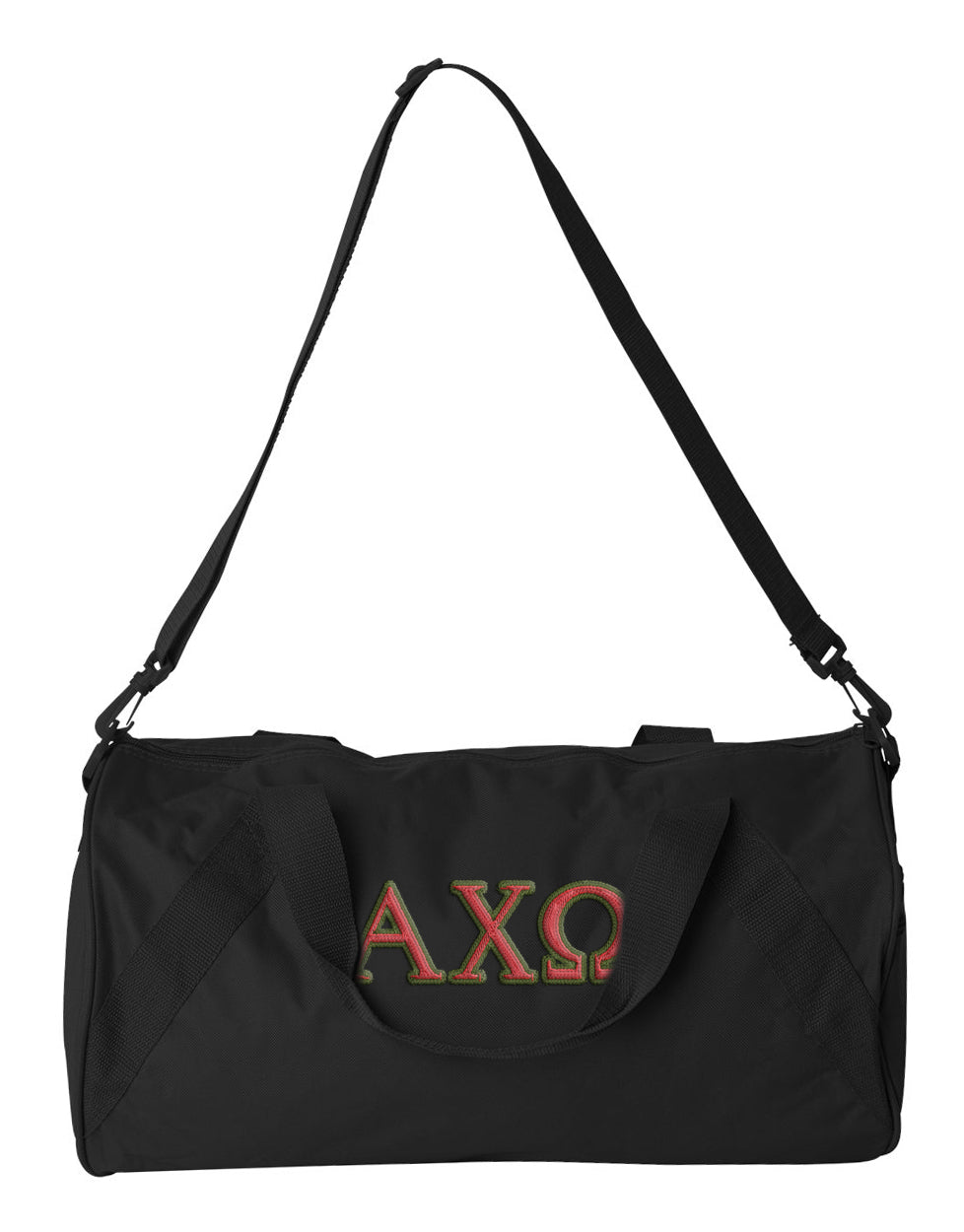 Chi Omega Embroidered Duffel Bag