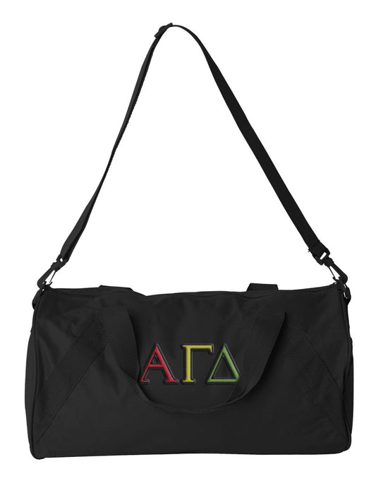 Alpha Gamma Delta Embroidered Duffel Bag