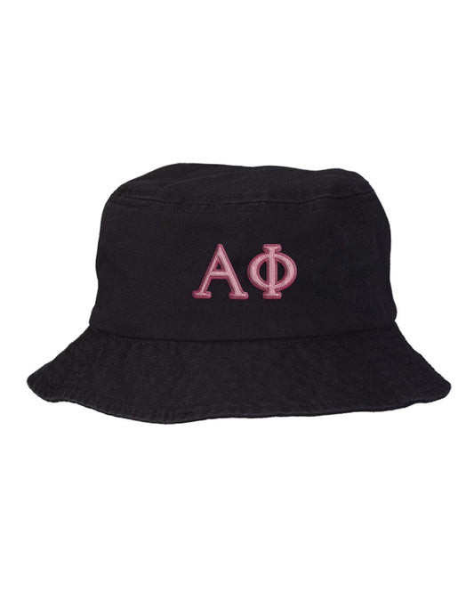 Alpha Phi  Embroidered Bucket Hat