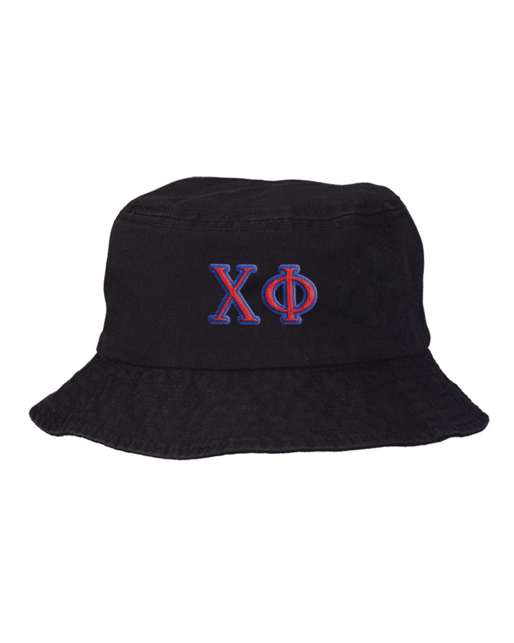 Chi Phi Embroidered Bucket Hat