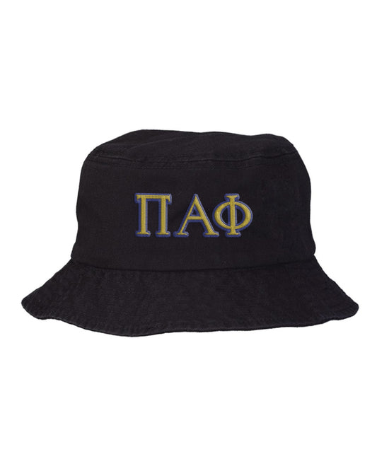 Pi Alpha Phi Embroidered Bucket Hat