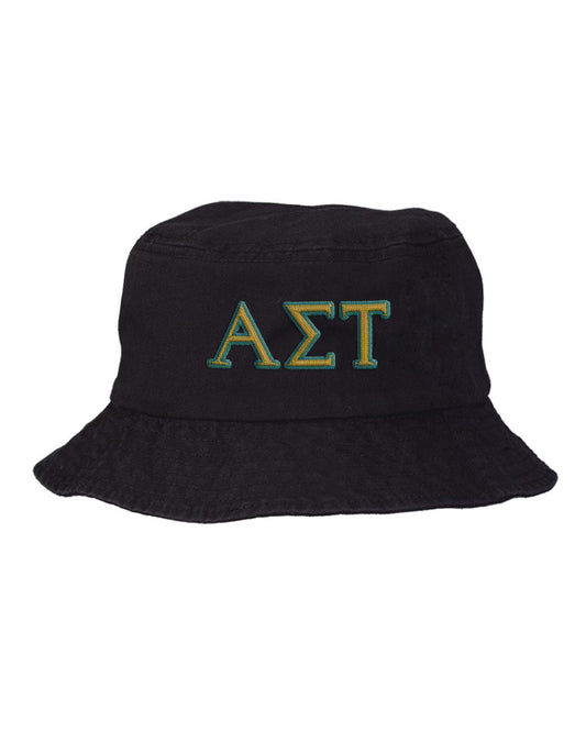 Alpha Sigma Tau Embroidered Bucket Hat